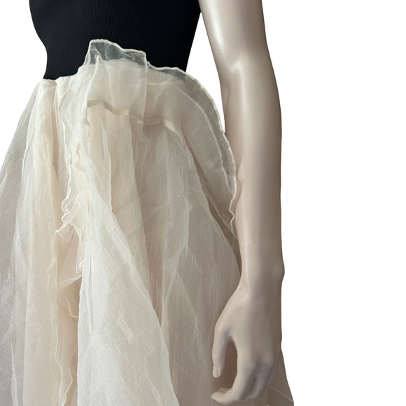 Fofopop Yuefa Fit & Flare Cocktail Dress Organza Party Special Occasion Ruffles - Picture 9 of 14